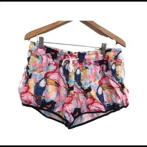 Lotus leggings yoga shorts flaming print NWT